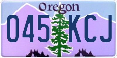 OR license plate 045KCJ