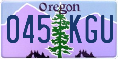 OR license plate 045KGU