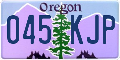 OR license plate 045KJP