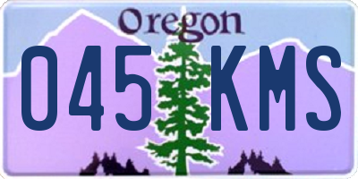 OR license plate 045KMS