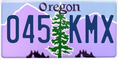 OR license plate 045KMX
