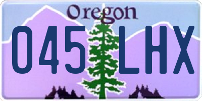 OR license plate 045LHX