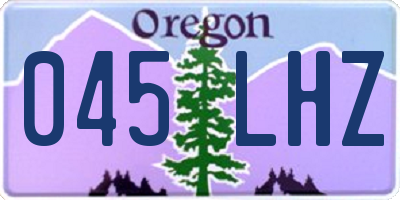 OR license plate 045LHZ