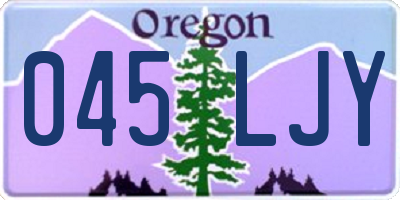 OR license plate 045LJY