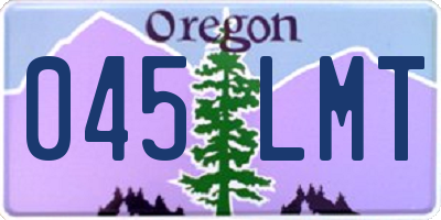 OR license plate 045LMT
