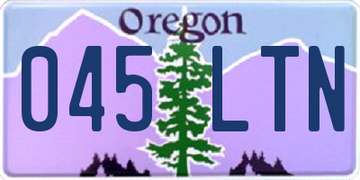 OR license plate 045LTN