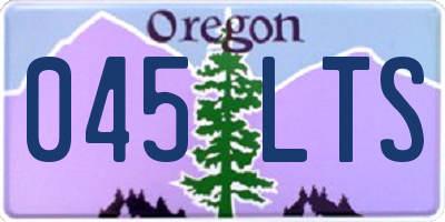 OR license plate 045LTS
