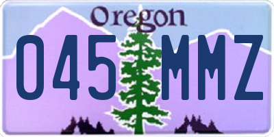 OR license plate 045MMZ