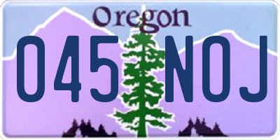 OR license plate 045NOJ