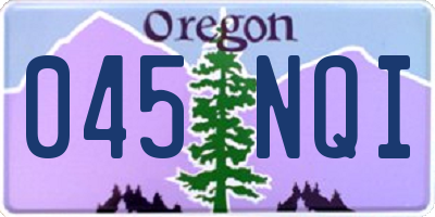 OR license plate 045NQI