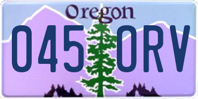 OR license plate 045ORV