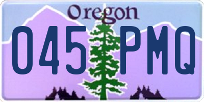 OR license plate 045PMQ
