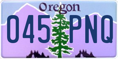 OR license plate 045PNQ