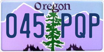 OR license plate 045PQP