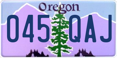 OR license plate 045QAJ