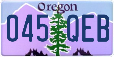 OR license plate 045QEB