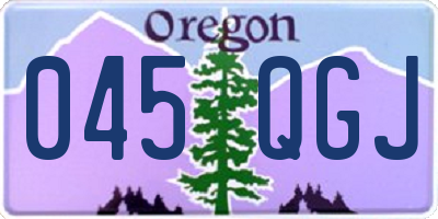 OR license plate 045QGJ