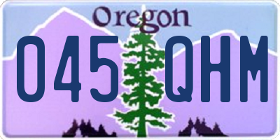 OR license plate 045QHM