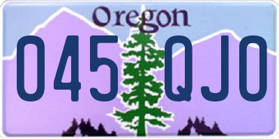 OR license plate 045QJO