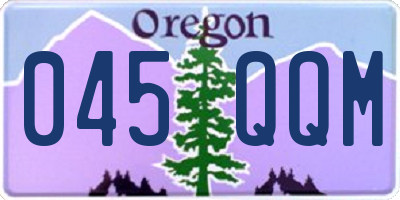 OR license plate 045QQM