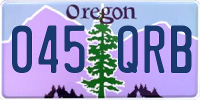 OR license plate 045QRB