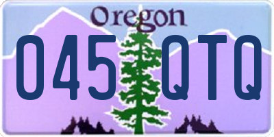 OR license plate 045QTQ