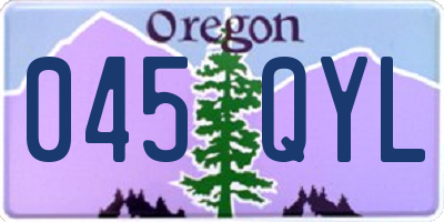 OR license plate 045QYL