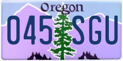 OR license plate 045SGU