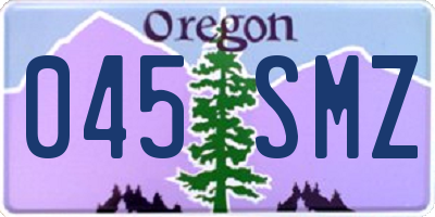OR license plate 045SMZ