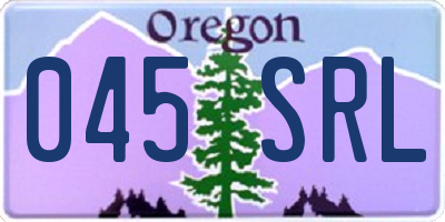 OR license plate 045SRL