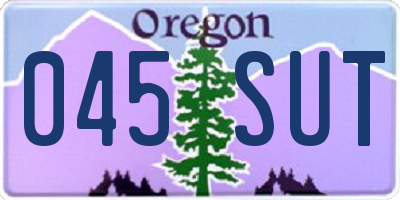 OR license plate 045SUT