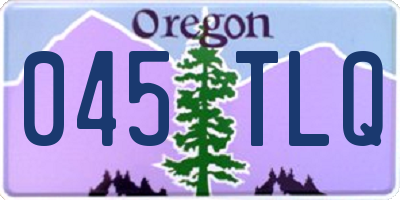 OR license plate 045TLQ