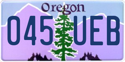OR license plate 045UEB
