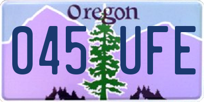 OR license plate 045UFE