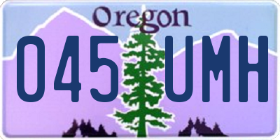 OR license plate 045UMH
