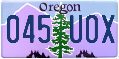 OR license plate 045UOX