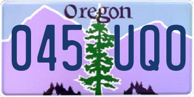 OR license plate 045UQO