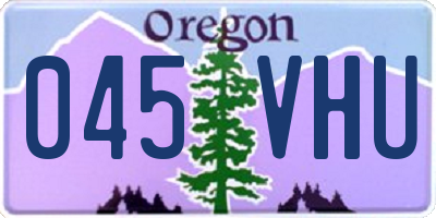 OR license plate 045VHU