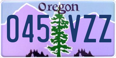 OR license plate 045VZZ