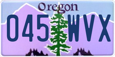 OR license plate 045WVX