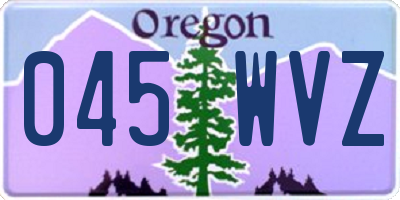 OR license plate 045WVZ