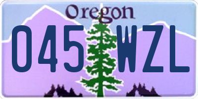 OR license plate 045WZL