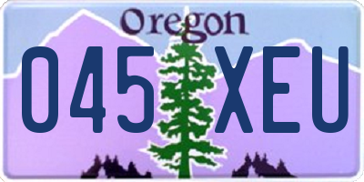 OR license plate 045XEU