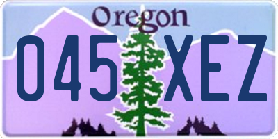 OR license plate 045XEZ