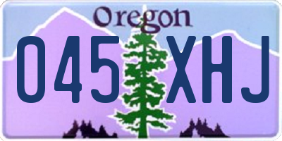 OR license plate 045XHJ