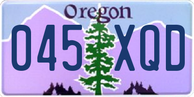 OR license plate 045XQD