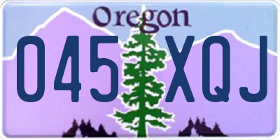 OR license plate 045XQJ