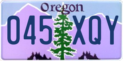 OR license plate 045XQY