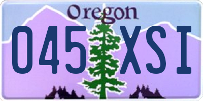 OR license plate 045XSI
