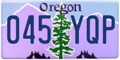 OR license plate 045YQP